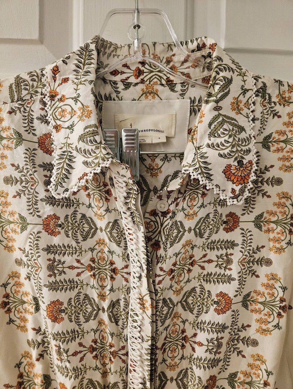Anthropologie Eleanora Printed Buttondown Maxi - Picture 8 of 13